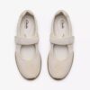Mary Janes Meridor Jane en daim blanc cassé pour femme