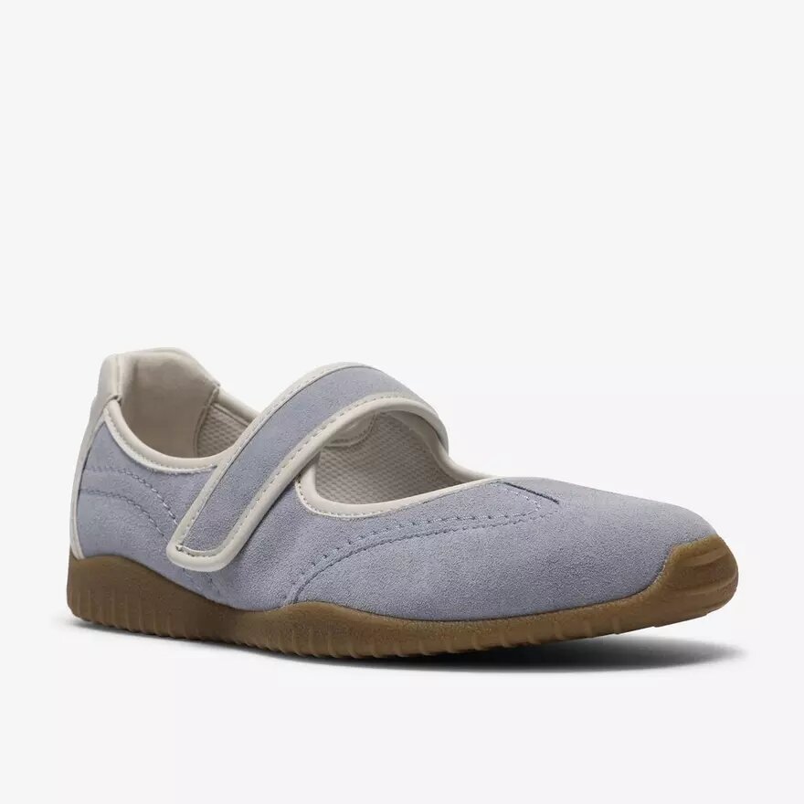 Mary Janes Meridor Jane en daim bleu clair pour femme Mary Janes Meridor Jane en daim bleu clair pour femme