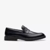 Mocassins Aldwin Step en cuir noir pour homme Mocassins Aldwin Step en cuir noir pour homme