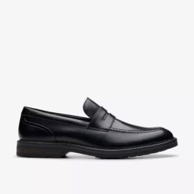 Mocassins Aldwin Step en cuir noir pour homme
