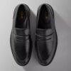 Mocassins Aldwin Step en cuir noir pour homme Mocassins Aldwin Step en cuir noir pour homme
