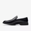 Mocassins Aldwin Step en cuir noir pour homme Mocassins Aldwin Step en cuir noir pour homme