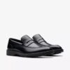 Mocassins Aldwin Step en cuir noir pour homme Mocassins Aldwin Step en cuir noir pour homme