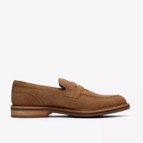 Mocassins Aldwin Step en daim beige pour homme