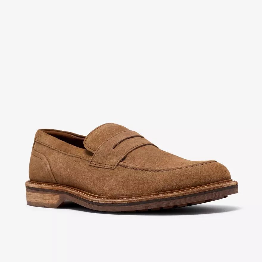 Mocassins Aldwin Step en daim beige pour homme Mocassins Aldwin Step en daim beige pour homme