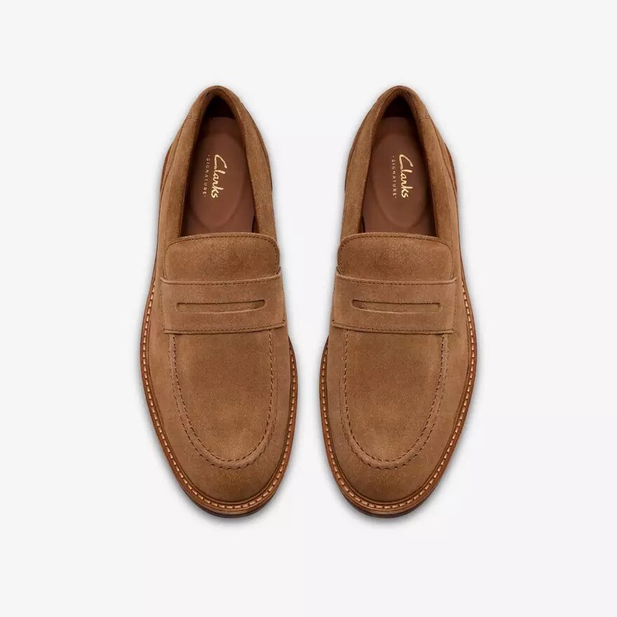 Mocassins Aldwin Step en daim beige pour homme Mocassins Aldwin Step en daim beige pour homme