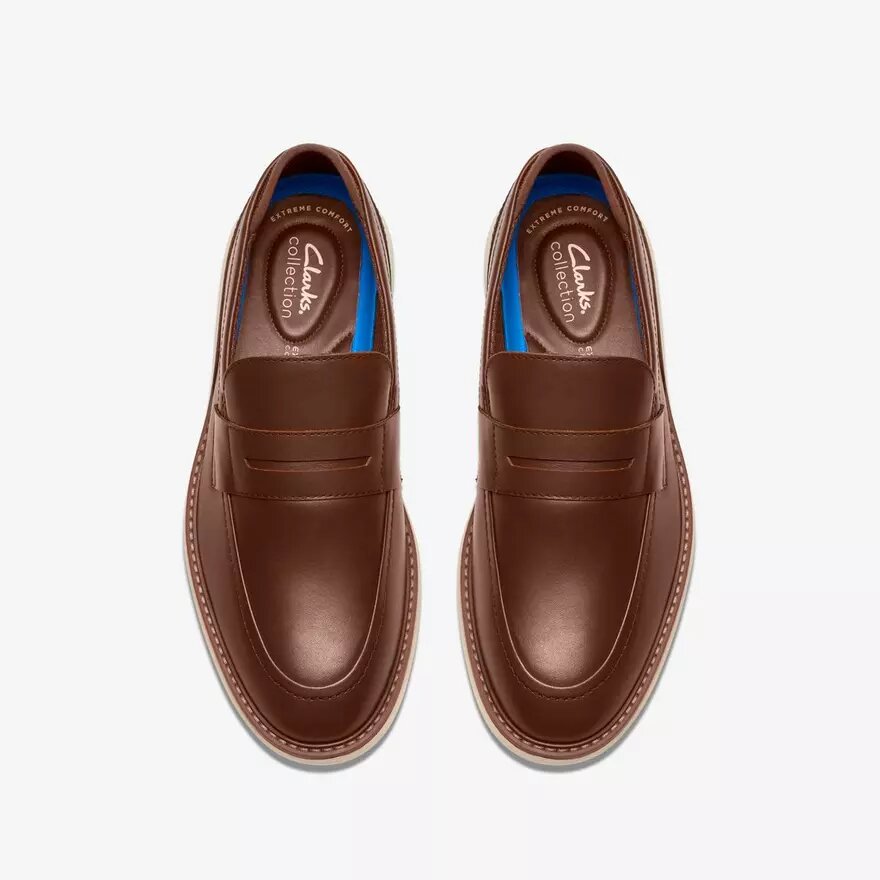 Mocassins Brantin pour homme en cuir beige Mocassins Brantin pour homme en cuir beige