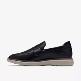 Mocassins Brantin pour homme en cuir noir Mocassins Brantin pour homme en cuir noir