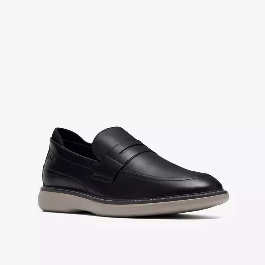 Mocassins Brantin pour homme en cuir noir Mocassins Brantin pour homme en cuir noir