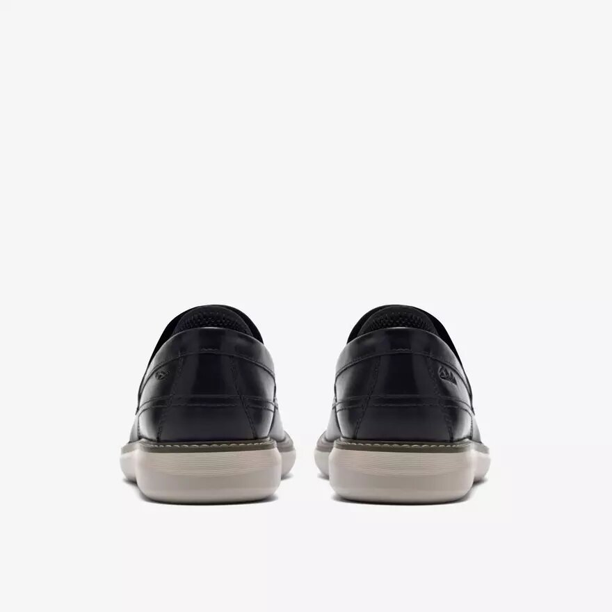 Mocassins Brantin pour homme en cuir noir Mocassins Brantin pour homme en cuir noir