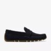 Mocassins Corsley Bar en daim bleu marine pour homme Mocassins Corsley Bar en daim bleu marine pour homme