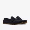 Mocassins Corsley Bar en daim bleu marine pour homme Mocassins Corsley Bar en daim bleu marine pour homme