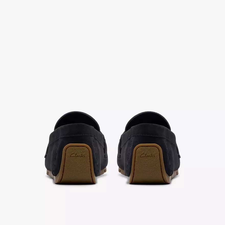 Mocassins Corsley Bar en daim bleu marine pour homme Mocassins Corsley Bar en daim bleu marine pour homme