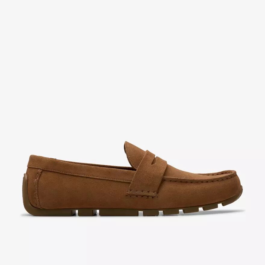 Mocassins Corsley Bar en daim Cola pour homme Mocassins Corsley Bar en daim Cola pour homme