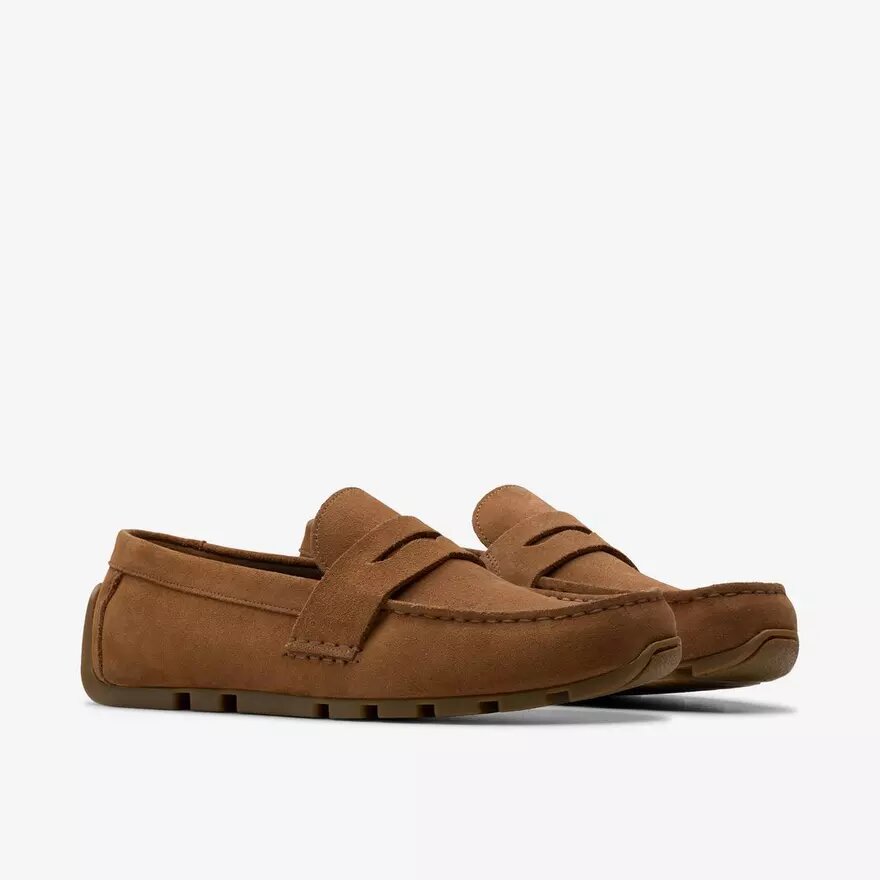 Mocassins Corsley Bar en daim Cola pour homme Mocassins Corsley Bar en daim Cola pour homme