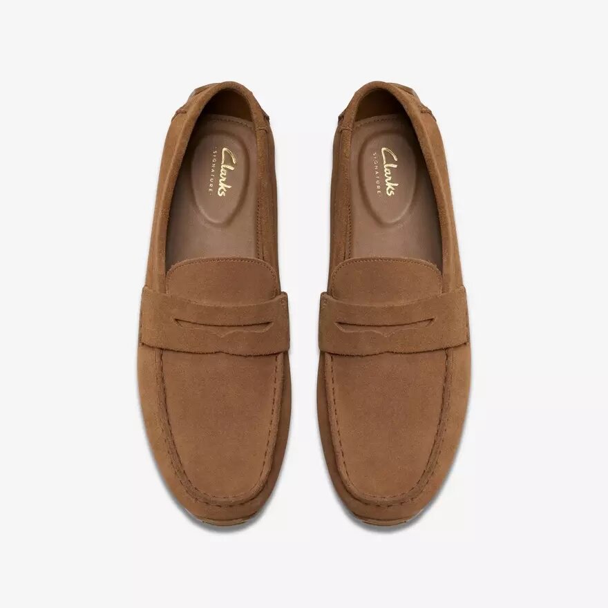 Mocassins Corsley Bar en daim Cola pour homme Mocassins Corsley Bar en daim Cola pour homme