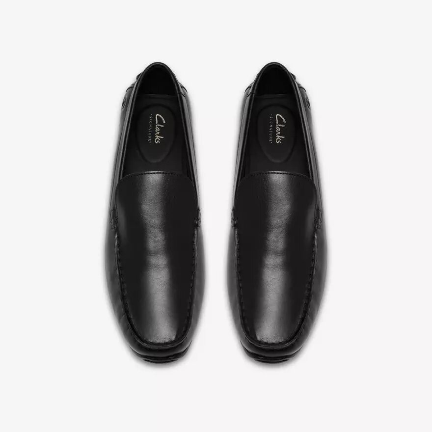 Mocassins Corsley Plain en cuir noir pour homme Mocassins Corsley Plain en cuir noir pour homme