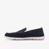 Mocassins d’été pour homme Flexway Step en daim bleu marine, à enfiler en chaussures à enfiler Mocassins d’été pour homme Flexway Step en daim bleu marine, à enfiler en chaussures à enfiler