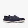 Mocassins d’été pour homme Flexway Step en daim bleu marine, à enfiler en chaussures à enfiler Mocassins d’été pour homme Flexway Step en daim bleu marine, à enfiler en chaussures à enfiler