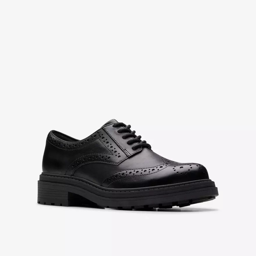 Mocassins Derby Orinoco3 pour femme en cuir noir Mocassins Derby Orinoco3 pour femme en cuir noir
