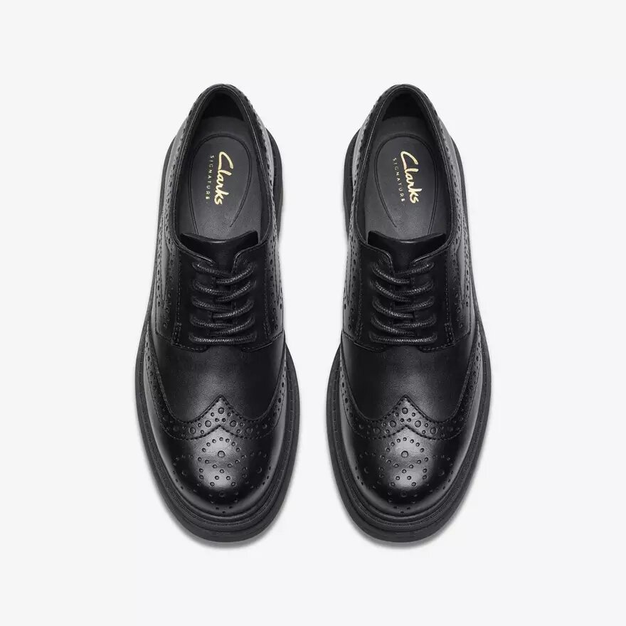 Mocassins Derby Orinoco3 pour femme en cuir noir Mocassins Derby Orinoco3 pour femme en cuir noir