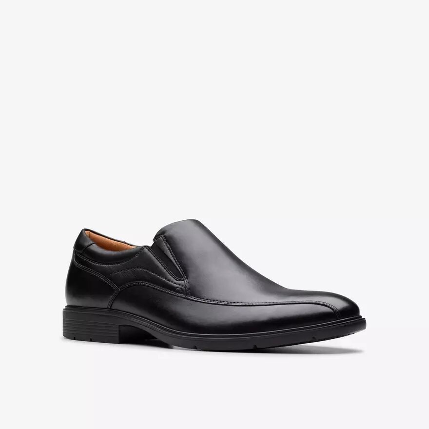 Mocassins Eldredge Step en cuir noir pour homme Mocassins Eldredge Step en cuir noir pour homme