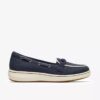 Mocassins en toile bleu marine Breezesky Bay pour femme