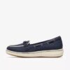 Mocassins en toile bleu marine Breezesky Bay pour femme
