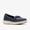 Mocassins en toile bleu marine Breezesky Bay pour femme