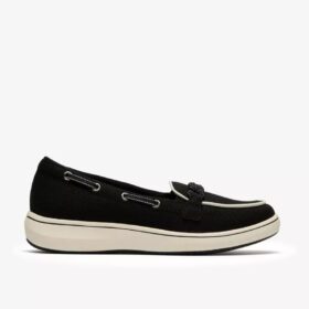 Mocassins en toile noirs Breezesky Bay pour femme