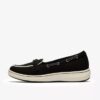Mocassins en toile noirs Breezesky Bay pour femme Mocassins en toile noirs Breezesky Bay pour femme