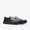 Mocassins Flexway Step en cuir noir pour homme Mocassins Flexway Step en cuir noir pour homme