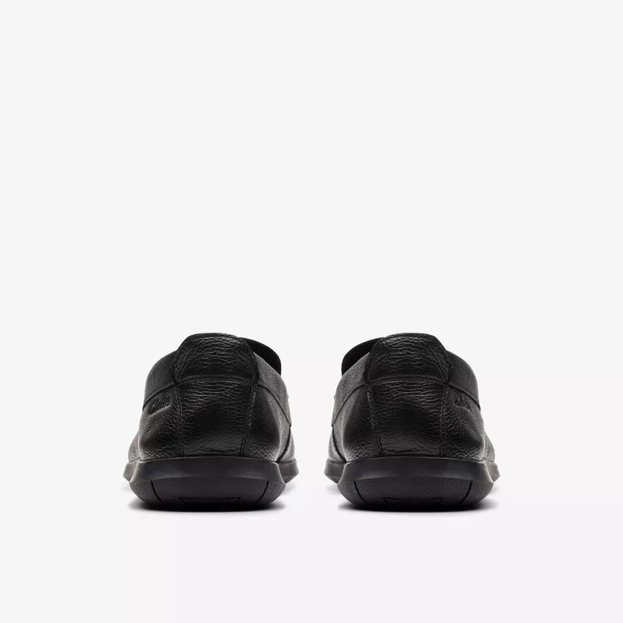 Mocassins Flexway Step en cuir noir pour homme Mocassins Flexway Step en cuir noir pour homme