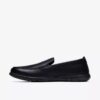 Mocassins Flexway Step noirs lisses pour homme Mocassins Flexway Step noirs lisses pour homme
