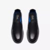Mocassins Flexway Step noirs lisses pour homme Mocassins Flexway Step noirs lisses pour homme