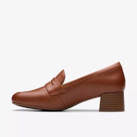 Mocassins Iridessa Sky en cuir beige foncé pour femme
