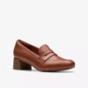 Mocassins Iridessa Sky en cuir beige foncé pour femme