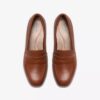 Mocassins Iridessa Sky en cuir beige foncé pour femme