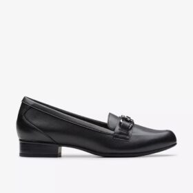 Mocassins Juliet Echo en cuir noir pour femme