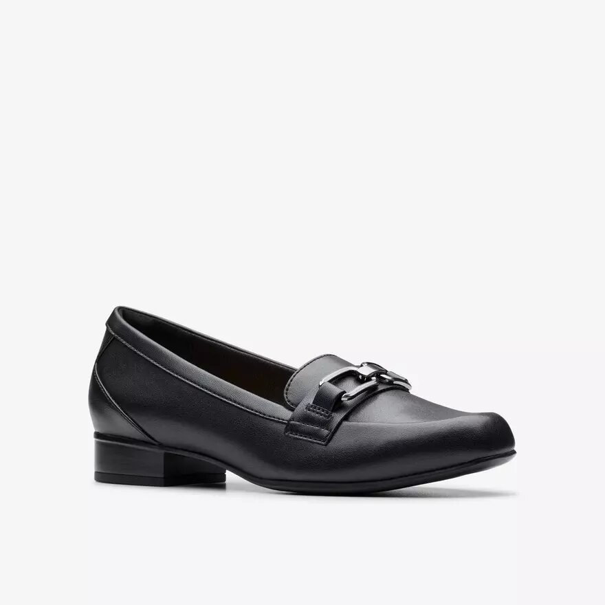Mocassins Juliet Echo en cuir noir pour femme Mocassins Juliet Echo en cuir noir pour femme