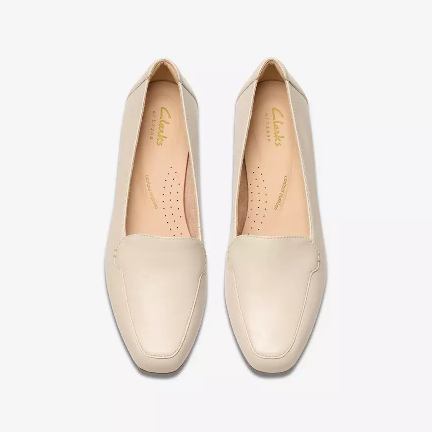 Mocassins Krystine Lily en cuir crème pour femme Mocassins Krystine Lily en cuir crème pour femme