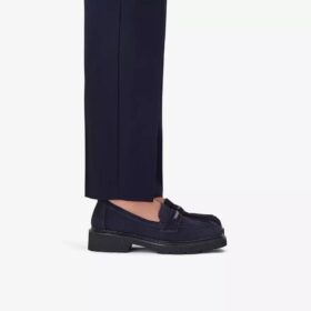 Mocassins Lauryl Step en daim bleu marine pour femme