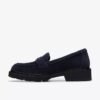 Mocassins Lauryl Step en daim bleu marine pour femme