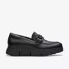 Mocassins Loriini Izzy en cuir noir pour femme Mocassins Loriini Izzy en cuir noir pour femme
