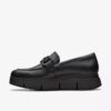 Mocassins Loriini Izzy en cuir noir pour femme Mocassins Loriini Izzy en cuir noir pour femme
