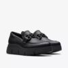 Mocassins Loriini Izzy en cuir noir pour femme Mocassins Loriini Izzy en cuir noir pour femme