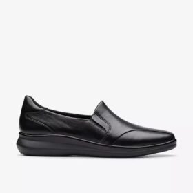 Mocassins Lynell Edge en cuir noir pour femme