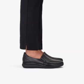 Mocassins Lynell Edge en cuir noir pour femme
