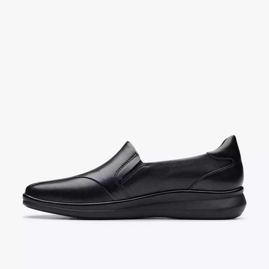Mocassins Lynell Edge en cuir noir pour femme Mocassins Lynell Edge en cuir noir pour femme