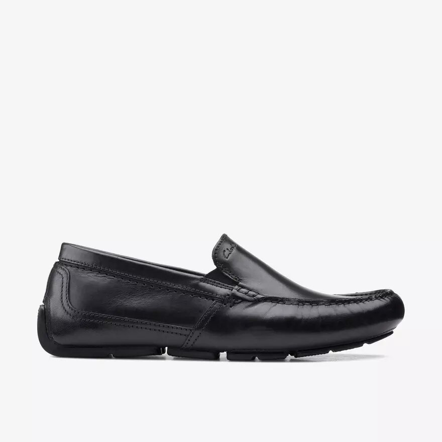 Mocassins Markman Plain en cuir noir pour homme Mocassins Markman Plain en cuir noir pour homme